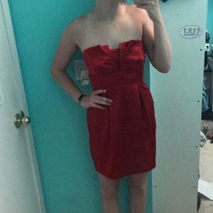 Red tulip dress